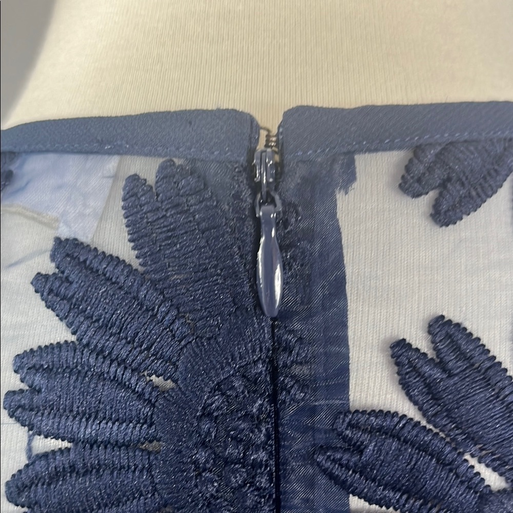 Michael Kors Navy Floral Mini Dress - Picture 9 of 12